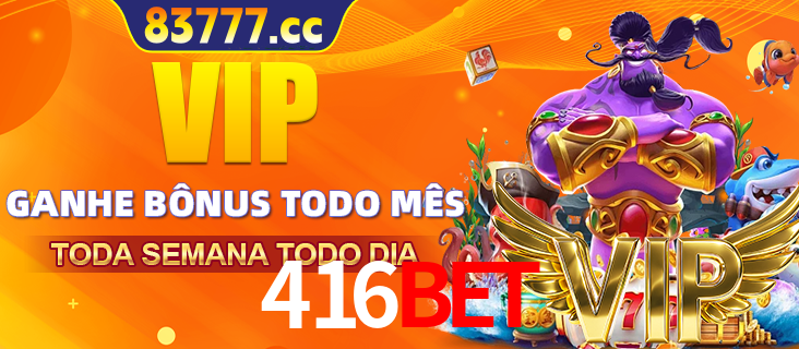 Banner promocional do 416bet oferecendo 100% de recompensas adicionais contínuas para quem fizer o login diário (Daily sign-in), com um mascote de coelho.